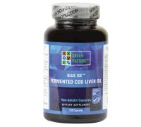 Blue ice olio fegato merluzzo integratore per la salute cardiovascolare e articolare con omega 3 e vitamine 120 capsule