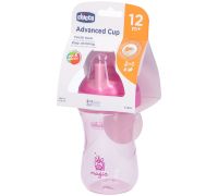 Chicco Advanced Cup 12m+ tazza rosa con cannuccia