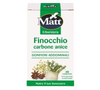 Matt Erboristica Finocchio Carbone Anice integratore per gonfiori addominali 40 compresse