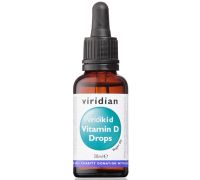 Viridian Viridikid Vitamin D3 400 UI integratore per ossa e sistema immunitario gocce orali 30ml
