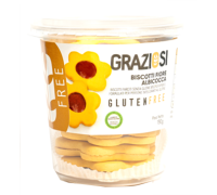 Sarchio fiore albicocca biscotti ripieni senza glutine 190 grammi