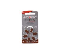 Rayovac batteria modello 312 per apparecchi acustici 6 pezzi