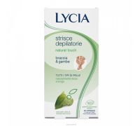 Lycia strisce depilatorie natural touch braccia e gambe 12 pezzi