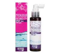 Potassio Superiore Colloidale Plus 1000 ppm soluzione per ritenzione idrica cellulite e stanchezza spray orale 100ml