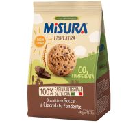 Misura Fibrextra frollini con gocce di cioccolato fondente ricchi in fibre 290 grammi
