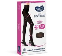 SAUBER COLLANT SUPERCOPRENTE COMPRESSIONE GRADUATA MAGLIA LISCIA 40DEN 8-12MMHG TG.II NERO