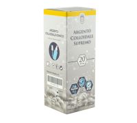 Argento colloidale ionico supremo 20ppm disinfettante gocce orali per uso interno ed esterno 100ml