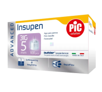 Pic Insupen Advanced ago per penna da insulina g31 5mm 100 pezzi