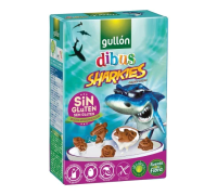 Gullon biscotti al cacao a forma di squalo senza glutine 250 grammi