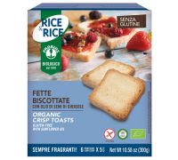 Probios Rice & Rice fette biscottate con olio di semi di girasole senza glutine 300 grammi