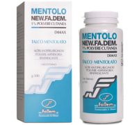 Mentolo 1% polvere cutanea talco mentolato polvere aspersoria rinfrescante 100 grammi