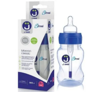 J Bimbi Bfree 0m+ biberon super glass anticoliche in vetro 160ml