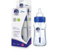 J Bimbi Bfree 0m+ biberon super glass anticoliche in vetro 260ml