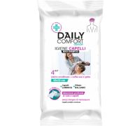 Daily Comfort Senior maxi shampoo kit panno umidificato + cuffia usa e getta 4 pezzi