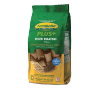 Farabella Plus+ mezzi rigatoni riso integrale e teff pasta senza glutine 400 grammi