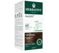 Herbatint 3 dosi gel colorante permanente 6D biondo scuro dorato 300ml