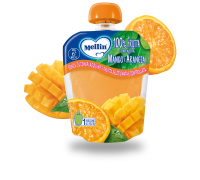 Mellin merenda alla frutta con mango e arancia 90 grammi  