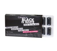 Black is White carbone attivo gomme da masticare per il benessere intestinale 12 pezzi