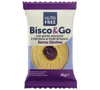 Nutrifree Bisco & Go frutti di bosco biscotti ripieni senza glutine 4 x 40 grammi