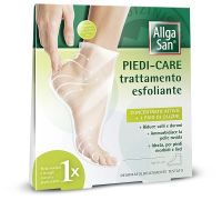 Allgasan piedi-care trattamento esfoliante monouso concentrato attivo + 1 paio di calzini