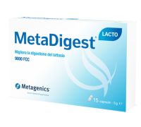 Metadigest Lacto integratore per l'intolleranza al lattosio 15 capsule