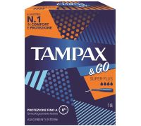 TAMPAX &GO SUPER PLUS 18PZ