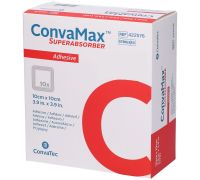 ConvaMax Superabsorber medicazione adesiva sterile in silicone 10 x 10cm 10 pezzi