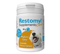 Restomyl Supplemento Cane mangime complementare per la salute del cavo orale polvere appetibile 60 grammi