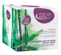 Illa Care Bamboo assorbenti notte extra con ali 12 pezzi