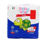 Babystar Slim pannolini 4-9kg taglia 3 midi 20 pezzi