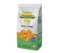 Farabella Bio mezze penne mais e riso pasta biologica senza glutine 340 grammi