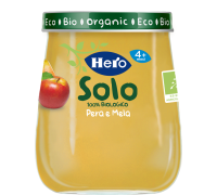 Hero Solo 100% biologico omogenizzato pera mela 120 grammi