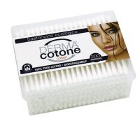 Dermacotone cotton fioc bastoncini di cotone per l'igiene delle orecchie 200 pezzi