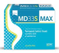 MD33 Senior Max integratore con fermenti lattici liofilizzati xos gos e lattoferrina 21 bustine x 10ml