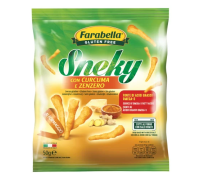 Farabella Sneky salatini al formaggio con curcuma e zenzero senza glutine 50 grammi