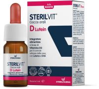Sterilvit D Lutein integratore per ossa sistema immunitario e vista gocce orali 5ml