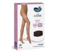 Sauber collant punta aperta 140 denari maglia liscia colore nero taglia 2