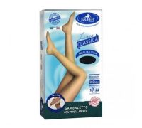 Sauber Linea Charme 18-22 mmhg gambaletto open toe maglia liscia 140 denari colore neutro beige taglia 4