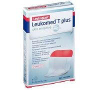 Leukomed T Plus Skin Sensitive medicazione trasparente assorbente con adesivo in silicone 5 x 7,2cm 5 pezzi