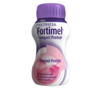 Fortimel Compact Protein integratore proteico gusto frutti rossi ad alta densità calorica 4 x 125ml