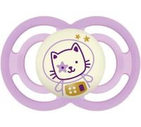 Mam perfect night succhietto in silicone 16mesi+ femmina 1 pezzo