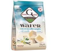 Guidolce wafer con crema alla vaniglia senza glutine 250 grammi