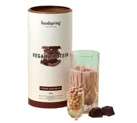 Foodspring vegan protein chocolate integratore a base di proteine 750 grammi