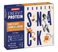 Enervit protein wonder snack proteico al gusto di caramello e arachidi 8 barrette