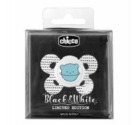Chicco Black & White Physio Comfort 0-6m succhietto in silicone 1 pezzo