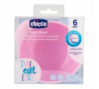 Chicco Easy Bowl ciotola in silicone rosa