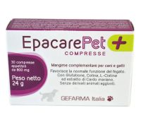 Epacare Pet+ mangime complementare per il fegato di cani e gatti 30 compresse