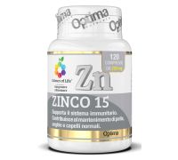 Zinco zn 15 integratore minerale per il benessere della pelle unghie e capelli 120 compresse
