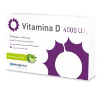 Vitamina D 4000 UI integratore per ossa e sistema immunitario 84 compresse masticabili