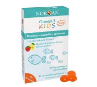 Norsan Omega-3 kids jelly integratore per lo sviluppo dei bambini 45 caramelline